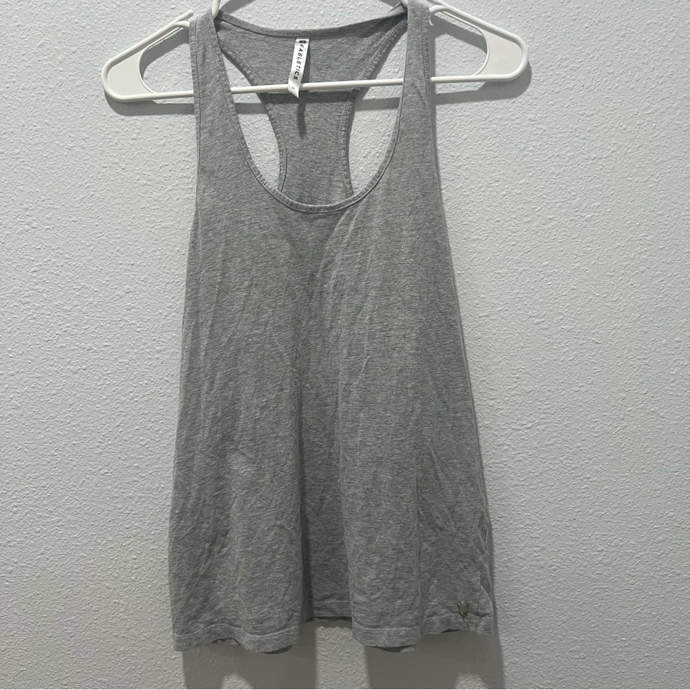 Fabletics Grey Racerback Tank Top M - Picture 4 of 5